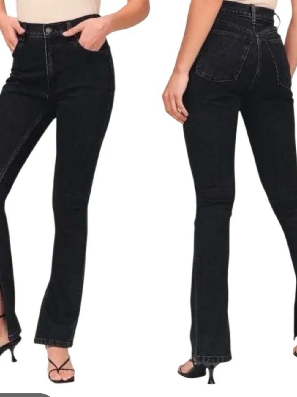 Abercrombie & Fitch Black Flare High-Rise Jeans - Women